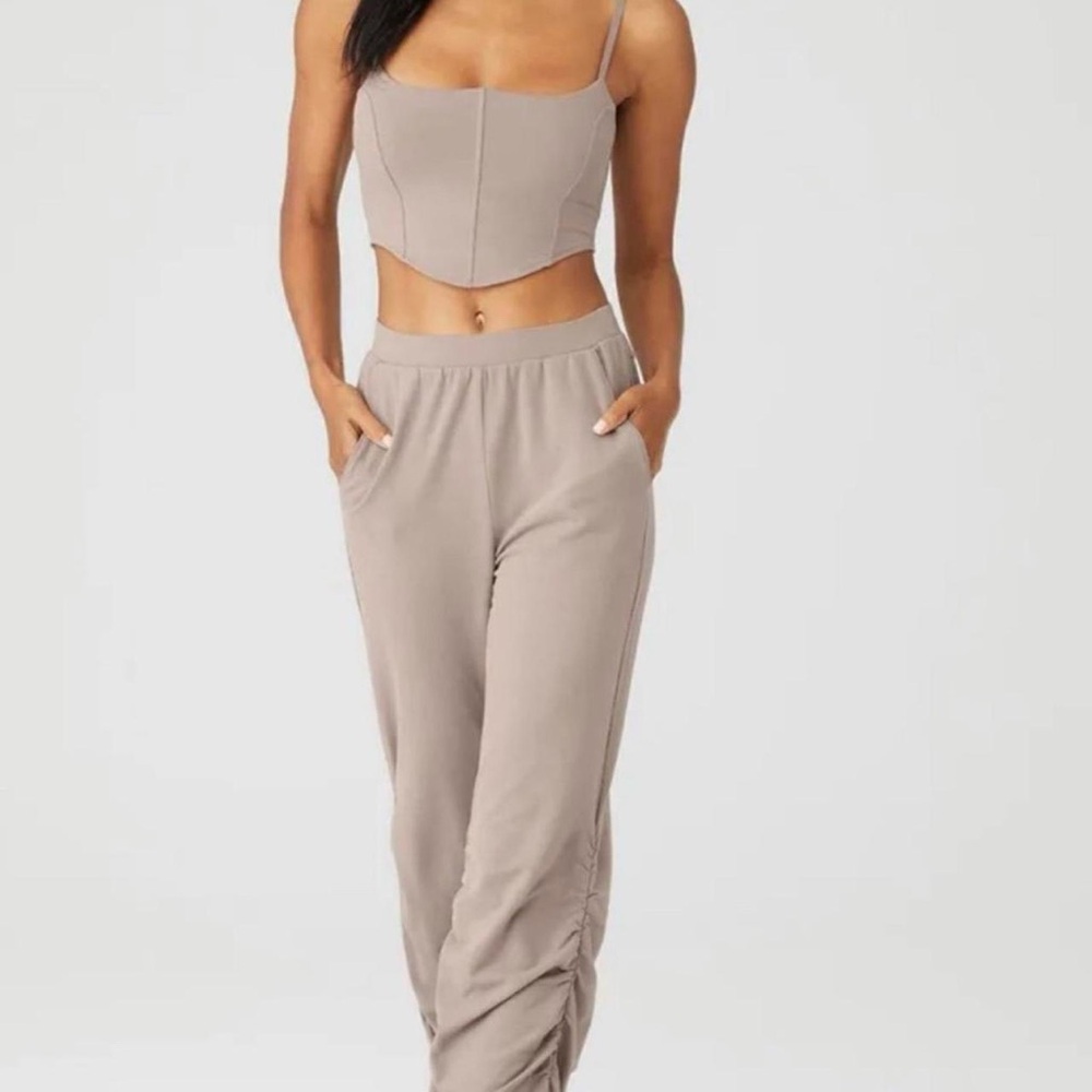 ALO Yoga Tan Lounge Set